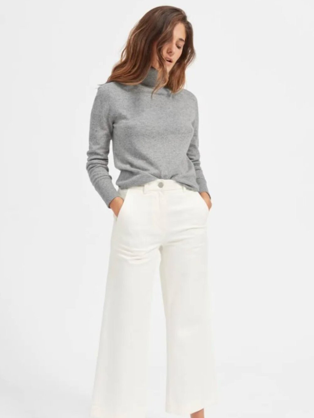 Everlane | Cashmere Turtleneck in Gray